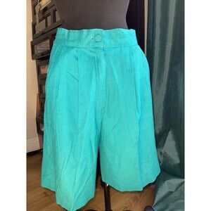 VTG Ellen Figg Blue Turquoise Women's Shorts Size 4 NWOT